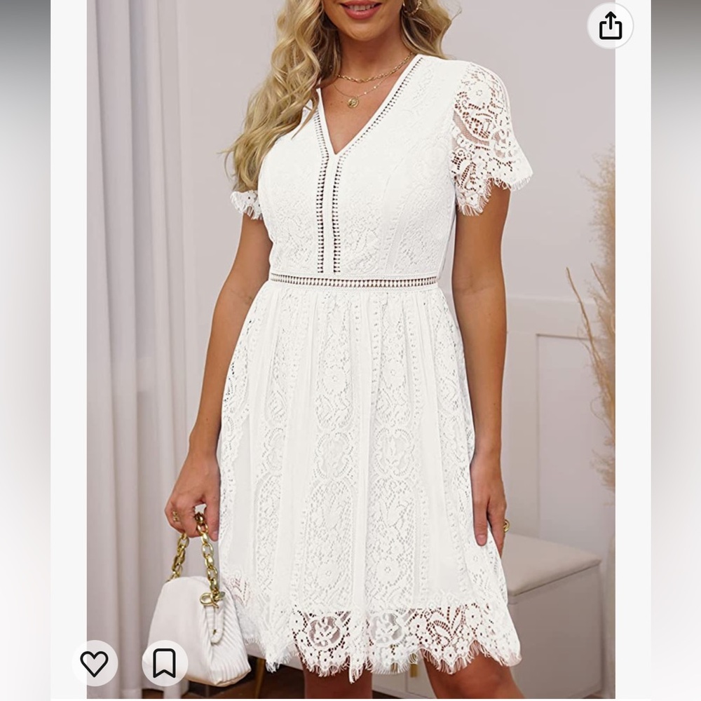 White lace dress